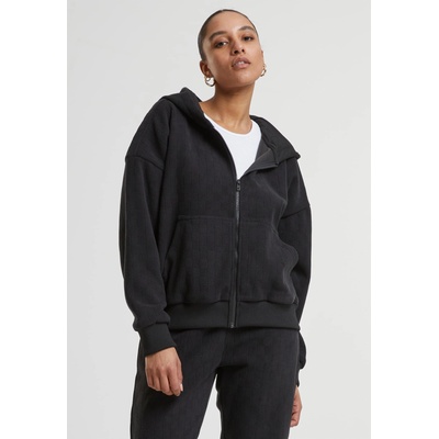 Urban Classics Суичър Ladies Jacquard Velvet Oversized Zip Hoody black XXLUB-TB7121-00007 - Камуфлаж, размер 3XL