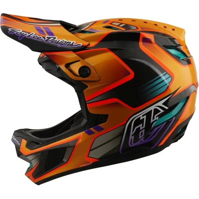 Troy Lee Designs D4 Carbon MIPS crest gold 2026