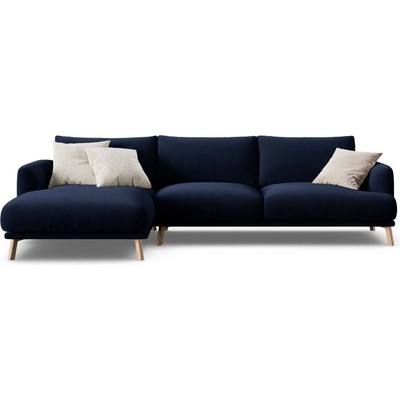 Micadoni Тъмносин кадифен ъглов диван (ляв ъгъл) Naomi - Micadoni (MIC_LC_44_F1_NAOMI2)