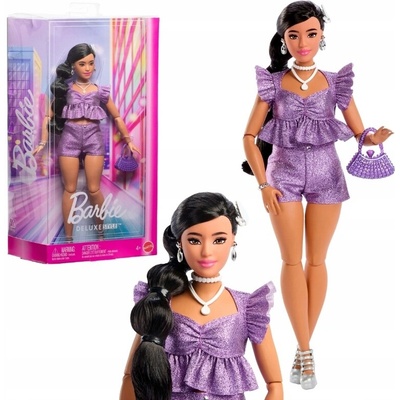 Barbie Deluxe modelka Fialové šortky JFP43