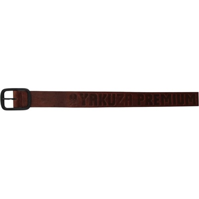 Opasek Yakuza Premium Skull tmavě hnědý