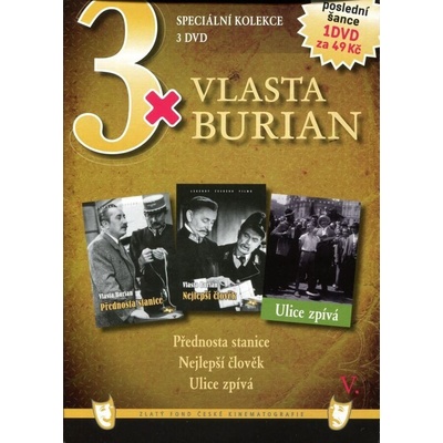 3x Vlasta Burian V. DVD