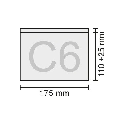 HAKY Obálka C6 transportná 175x110+25 mm, bal/100 ks