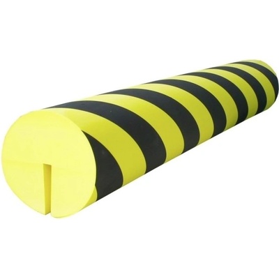 Pěnový ochranný varovný samolepicí profil SoftBumpers pro ocelové nosníky – 1000 × pr.100 mm, žluto-černá