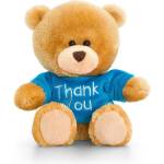 Keel Toys - S0307 - Плюшено мече със синя тениска - Thank you