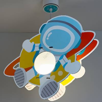 41347 - Детски полилей ASTRONAUT 1xE27/15W/230V (PI617)