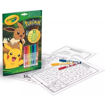 Crayola Цветове и активност: книга за дейности на Pokemon (04-2746G)