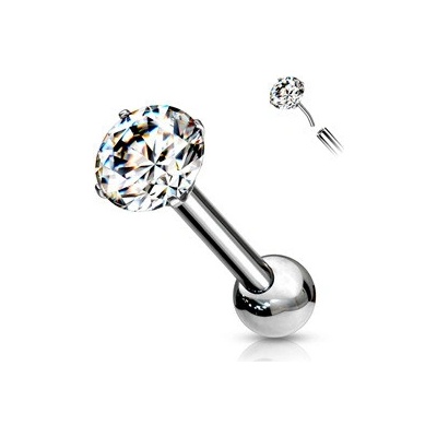 Šperky4U Push In cartilage piercing do ucha titan TIT1125-1206-03