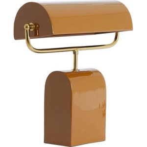 Light & Living Оранжева метална настолна лампа (височина 38 cm) Cardona - Light & Living (8058083)