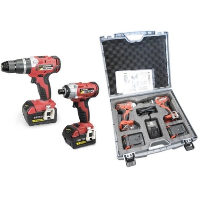 Set vrtačka aku PBL 224 P + utahovák rázový aku ISL 224, kufr, STAYER – Zbozi.Blesk.cz