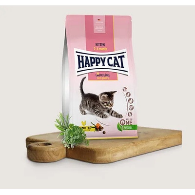 Happy Cat Young Kitten Farm Poultry Вкусна храна за котенца с пилешко месо