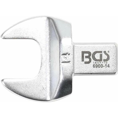 BGS Technic Nástrčný plochý otevřený klíč 14 mm s upnutím 9x12 mm BGS 6900-14