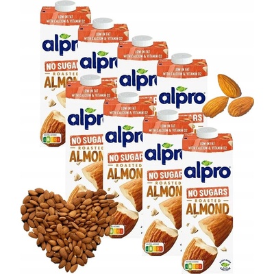 Alpro mandľový nápoj natural vegan 8 x 1 l