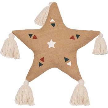 Textilomanie vankúš z juty STAR 40x40