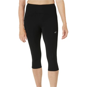 ASICS Дамски клин за бягане Asics Women's Road High Waist Capri Tight Running tights - Performance Black - размер XL (127-0952-0115)