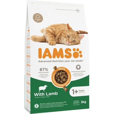 IAMS for Vitality pre dospelé mačky s jahňacím mäsom 3 kg