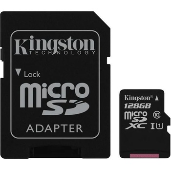 Kingston microSDXC 128GB C10/U1/UHS-I SDC10G2/128GB