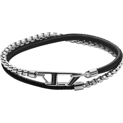 Diesel Унисекс гривна Diesel D Logo стомана и кожа DX1472040 Diesel | Mnogotsveten | МЪЖЕ | UNI