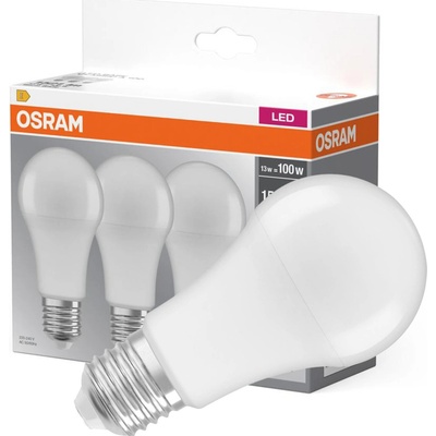 Osram 3x LED žárovka E27 A60 14W = 100W 1521lm 2700K Teplá bílá