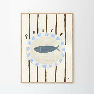 Moikka Plagát Pesce by Isabelle Vandeplassche Peske