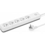 MONTIS surge protector power strip white-gray 5-outlet 3m MT187-WG-3