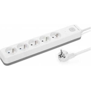 MONTIS surge protector power strip white-gray 5-outlet 3m MT187-WG-3