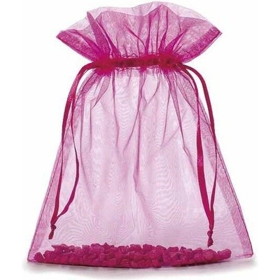 Darčekový sáčok Organza – fuksiový 17 × 22 cm