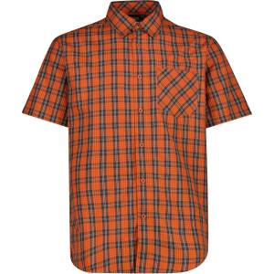 CMP Мъжка риза с копчета Cmp Full Button Shirt - Antracite / Orange / Vaniglia - размер 46 (EU) (033-3073-0211)