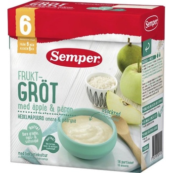 Image 1 of Semper Инстантна каша Semper - Ябълково-крушова с бифидус, 480 g (2915)