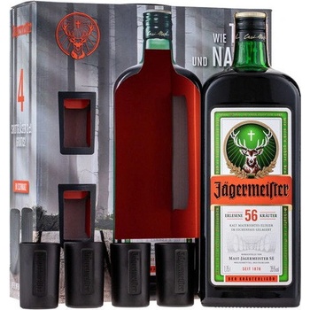 Jägermeister Day & Night 35% 1,75 l (darčekové balenie 4 poháre)