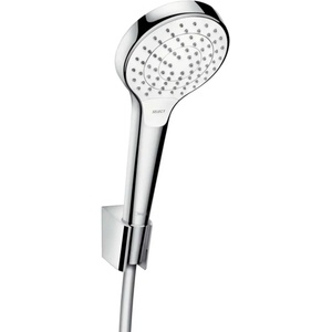 Hansgrohe Croma Select S - Комплект от душ-глава с 4 режима на струята, държач и маркуч с дължина 1, 25 м, бял/хром 26421400 (26421400)