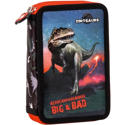 DERFORM Ученически несесер с пособия Derform Dinosaur 17 - с 2 ципа (87648)