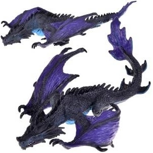Jokomisiada Purple Dragon Figurine Majestic dragon with a movable mouth ZA5023
