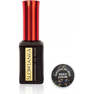 Hybridní vrchní lak Słowianka Top Coat No Wipe Multi Color 10 ml