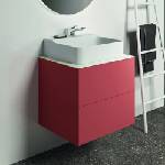 Ideal Standard Atelier Conca червено-оранжев матов стенен шкаф с 2 чекмеджета 60 см (T4355Y3)