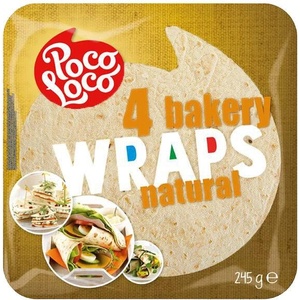 POCO LOCO ПШЕНИЧНИ ТОРТИЛИ (4 БР. , 25 СМ)