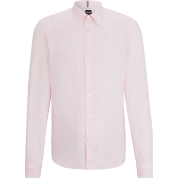 HUGO BOSS Риза с дълъг ръкав Boss Men's Liam Long Sleeve Oxford Shirt - Light/Pstl Pink