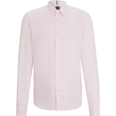 HUGO BOSS Риза с дълъг ръкав Boss Men's Liam Long Sleeve Oxford Shirt - Light/Pstl Pink