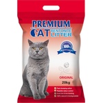 Premium Cat Премиум котешка тоалетна с бентонит - Natural за котки 20 кг