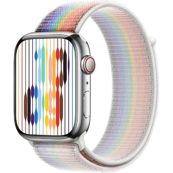 Apple Каишка Apple - Pride Edition Sport Loop, Apple Watch, 45 mm, многоцветна (mu9r3zm/a)