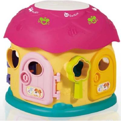 Moni Детски музикален сортер Moni - Гъба, розова (108381)