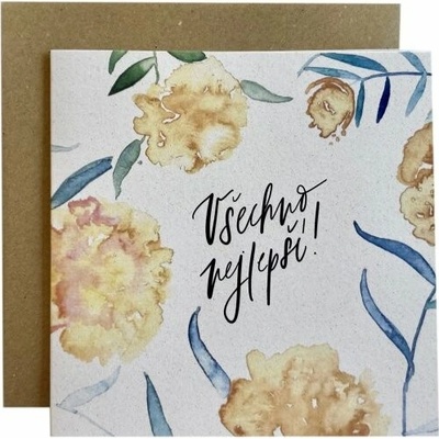 Be Nice Přání Pivoňka - Všechno nejlepší