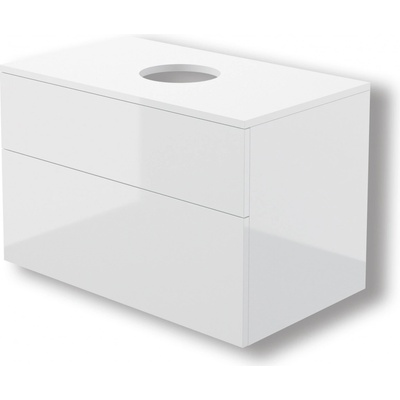 Deante Prizma skříňka s deskou 80x47x52 cm pod umyvadlo závěsná bílá SDI_6B81