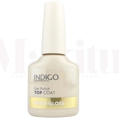 Indigo Hugo Gloss Top No Wipe 7ml - vrchní lak bez výpotku