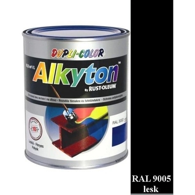 Alkyton hladký lesklý 750 ml čierna lesklá RAL 9005 750 ml