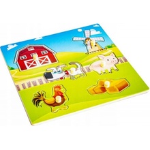 Tulimi zábavné vkladacie puzzle Farma 6 dielikov