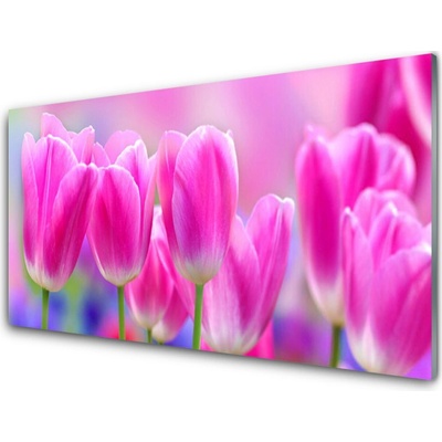 Obraz na skle Tulipány 100x50 cm