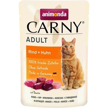 Animonda Carny Pouch Adult пауч за котка с говеждо и пиле 85gr