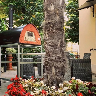 Pizza Party Pec na drevo Pizzone Box Šamot