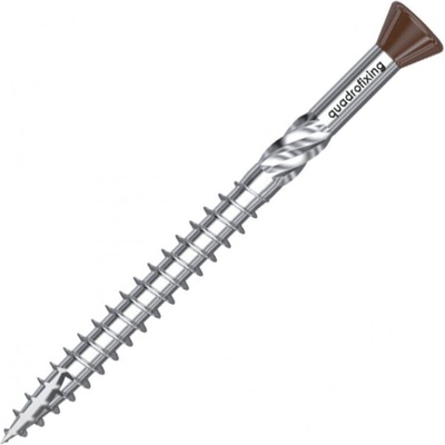Terasové skrutky 5,0 mm, nerez C2, hnedé, TORX (200 ks + bit)